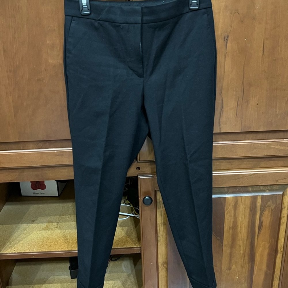 Petite/ curvy High waist black ankle pants
